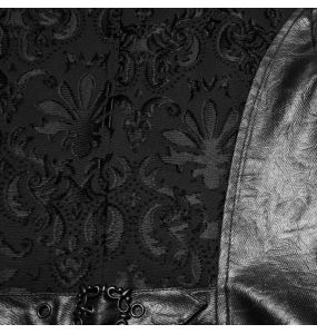 Gilet Brodé 'Goth Palace' Noir