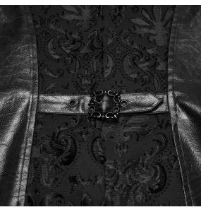 Black 'Goth Palace'  Embroidered Vest