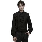 Chemise 'Goth Rose' en Jacquard Noir