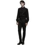 Black 'Goth Rose' Jacquard Shirt