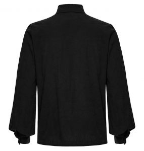 Chemise 'Goth Rose' en Jacquard Noir