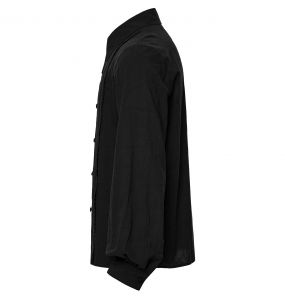 Chemise 'Goth Rose' en Jacquard Noir