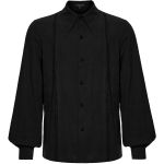 Black 'Goth Rose' Jacquard Shirt