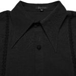 Chemise 'Goth Rose' en Jacquard Noir