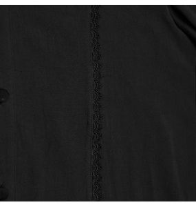 Black 'Goth Rose' Jacquard Shirt