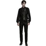 Chemise 'Goth Rose' en Jacquard Noir