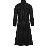 Black and Silver 'Doomsday Punk' Long Jacket