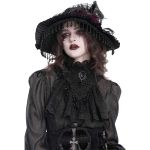 Jabot 'Dante' en Dentelle Noire pour Femmes