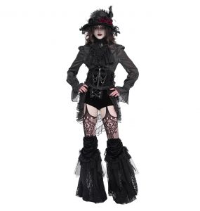 Jabot 'Dante' en Dentelle Noire pour Femmes