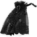 Jabot 'Dante' en Dentelle Noire pour Femmes