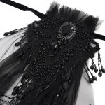 Jabot 'Dante' en Dentelle Noire pour Femmes