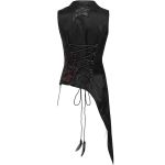 Black and Red 'Dark Night Goth' Asymmetric Females Vest