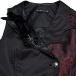 Black and Red 'Dark Night Goth' Asymmetric Females Vest