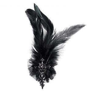 Black and Red 'Dark Night Goth' Asymmetric Females Vest