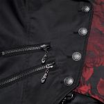 Black and Red 'Dark Night Goth' Asymmetric Females Vest