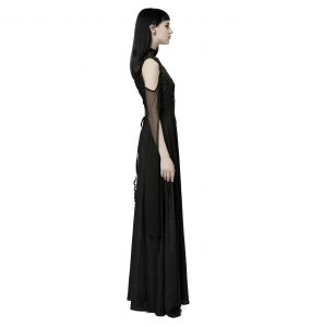 Black 'Goddess' Long Dress