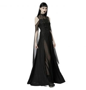 Longue Robe 'Goddess' Noire