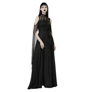 Black 'Goddess' Long Dress