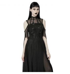 Longue Robe 'Goddess' Noire
