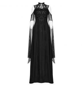 Black 'Goddess' Long Dress