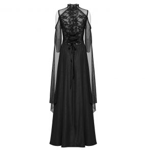 Longue Robe 'Goddess' Noire