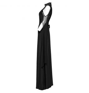 Black 'Goddess' Long Dress