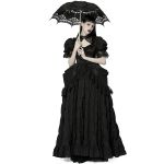 Black 'Goddess' Gothic Romantic Parasol