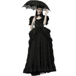 Black 'Goddess' Gothic Romantic Parasol