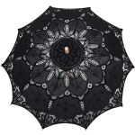 Black 'Goddess' Gothic Romantic Parasol