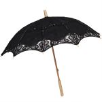 Black 'Goddess' Gothic Romantic Parasol