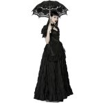 Black 'Edana' Long Victorian Dress