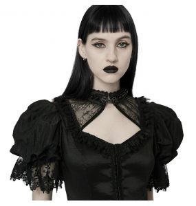 Black 'Edana' Long Victorian Dress