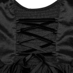 Black 'Edana' Long Victorian Dress