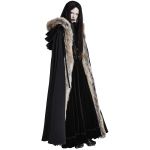 Longue Cape pour Femmes 'Foxa' Noire