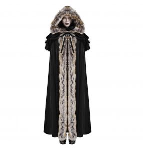 Longue Cape pour Femmes 'Foxa' Noire