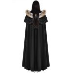 Longue Cape pour Femmes 'Foxa' Noire