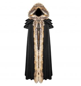 Longue Cape pour Femmes 'Foxa' Noire