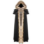 Longue Cape pour Femmes 'Foxa' Noire