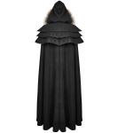 Longue Cape pour Femmes 'Foxa' Noire