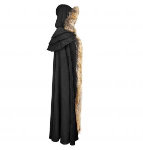 Longue Cape pour Femmes 'Foxa' Noire
