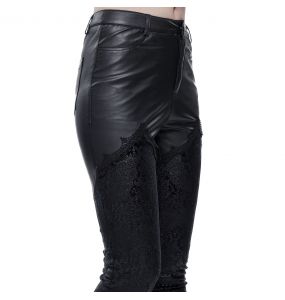 Leggings 'Mira' en Velours Noir