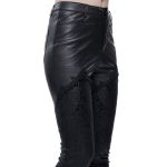 Leggings 'Mira' en Velours Noir