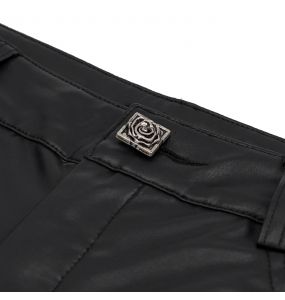 Leggings 'Mira' en Velours Noir