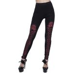 Leggings 'Radegonda' Noir et Rose