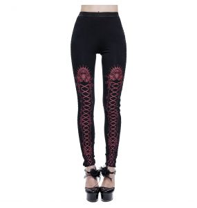 Black and Pink 'Radegonda' Leggings