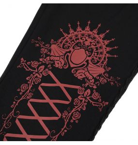 Black and Pink 'Radegonda' Leggings