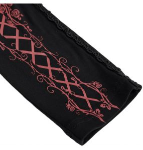 Black and Pink 'Radegonda' Leggings