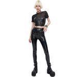 Black Patent Vinyl 'Geloyra' Leggings