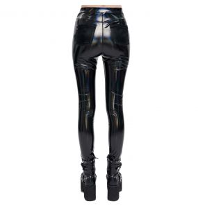 Black Patent Vinyl 'Geloyra' Leggings