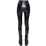 Black Patent Vinyl 'Geloyra' Leggings